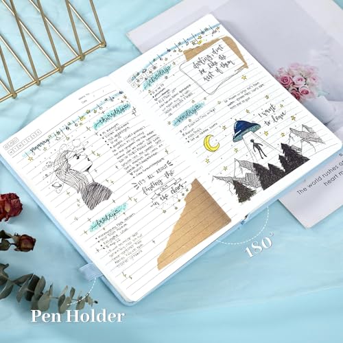 MINICAGIE Lined Journal Notebook for Women Cute Leather Journals for Writing Aesthetic Floral Diary 192 Pages A5 Hardcover Journaling Notebooks with Pen Loop - color: Purple2