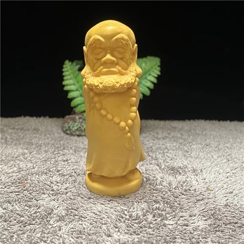 Antique Buddha Statue, Wooden Statue, Decoration, Zen Meditation, Wooden Sculpture Decoration, Living Room Spa or Yoga Room Centerpiece, Book, Living Room, Bedroom Decor
