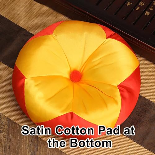 Golden Meditation, Tibetan Singing Bowl Set, with Mallet & Cushion Spiritual Decor, for Meditation & Chakra Healing, Pure Long Tone(3.7in/9.5cm) - size: 3.7in/9.5cm