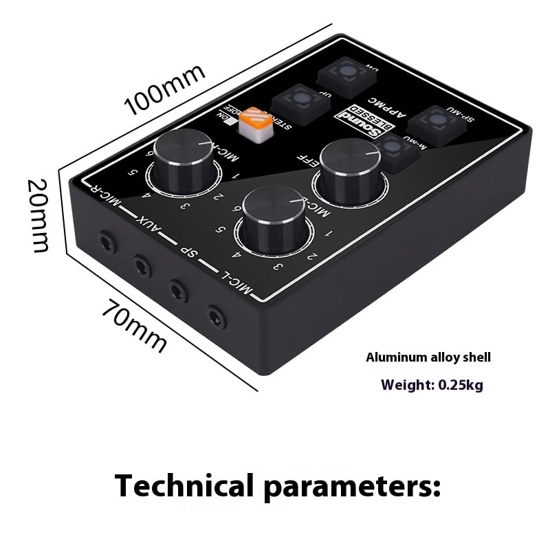 CH02 ASMR Sleep Aid Hoping Sound Control Instruments Left and Right Binaural Sound Card Immersive Recording for ASMR Live, Eat, Recording, Interview, Musical Instruments and More