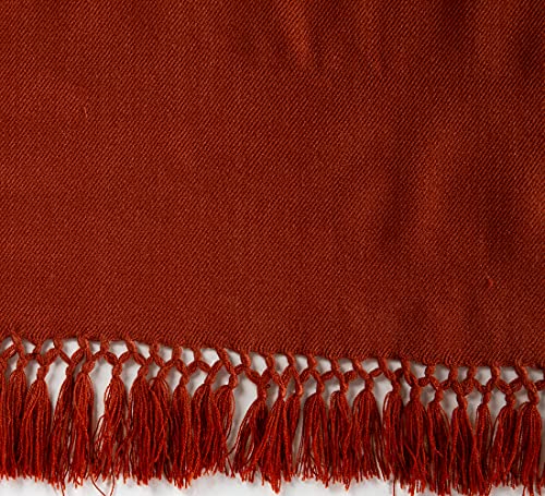 Meditation Shawl or Meditation Blanket, Shawl/Wrap, Oversize Scarf/Stole. Large. Unisex. - color: Brown Rust