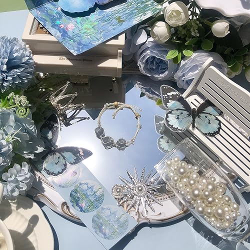 Crystal bracelet bracelet, amethyst, blue and green crystal. Handmade raw stone bracelet. Exquisite box packaging. Gifts for all occasions. - color: BLUE