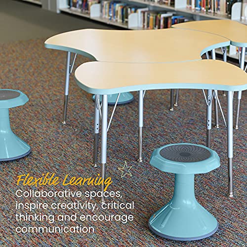 ECR4Kids ACE Active Core Engagement Wobble Stool, 15-Inch Seat Height, Flexible Seating, Seafoam - color: Seafoam