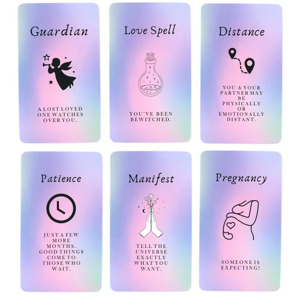 41 Insight Message Cards Deck – Daily Clarity & Reflection Cards, Compact 10.4 × 7.3 cm, English Version