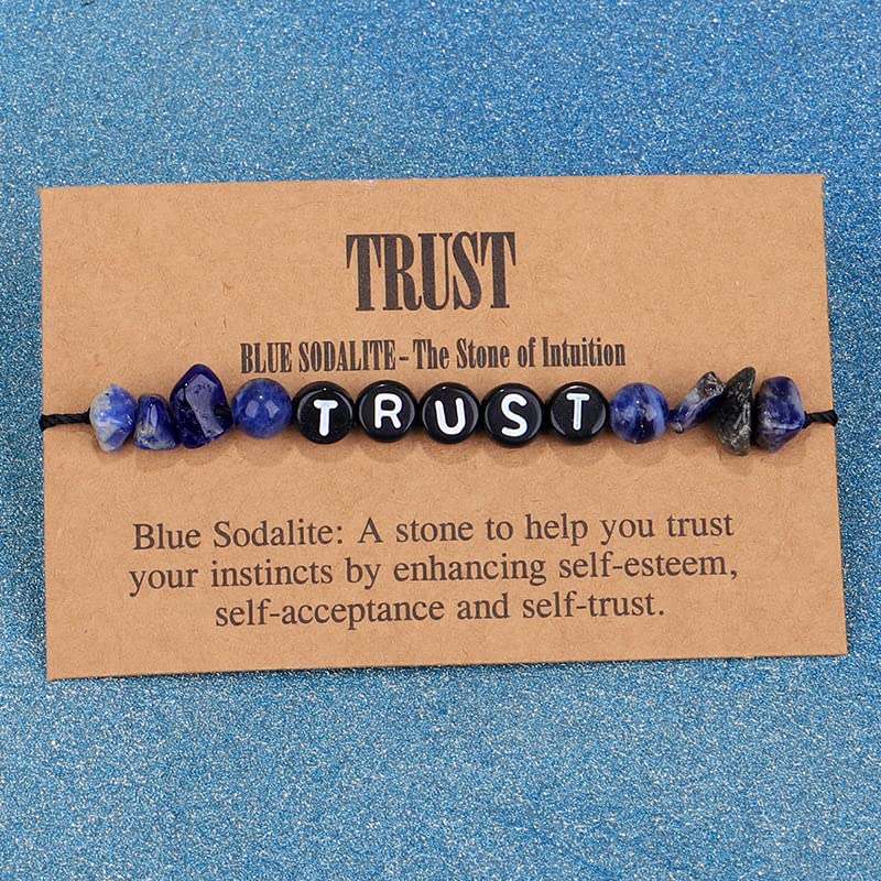 COLORFUL BLING Handmade Healing Chakra Beaded Bracelet with Spiritual Meaningful Card Crystal Natural Stone Strand Bracelet for Women Reiki Yoga Meditation Jewelry Protection Gifts - color: wild