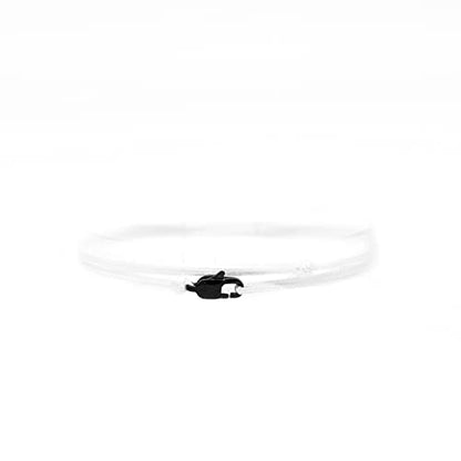 Made by Nami Nautical Rope Bracelet for Men Waterproof & Adjustable Wrap String Bracelets with Snap Hook Gift for Him - color: White Black