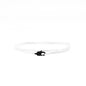Made by Nami Nautical Rope Bracelet for Men Waterproof & Adjustable Wrap String Bracelets with Snap Hook Gift for Him - color: White Black