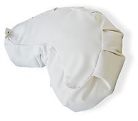 Crescent Heart Meditation Cushion - Buckwheat Solid Cover