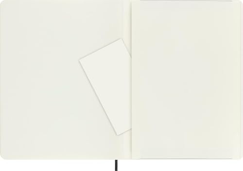Moleskine Classic Notebook, Soft Cover, XL (7.5" x 9.5") Plain/Blank, Black, 192 Pages