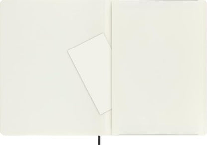 Moleskine Classic Notebook, Soft Cover, XL (7.5" x 9.5") Plain/Blank, Black, 192 Pages