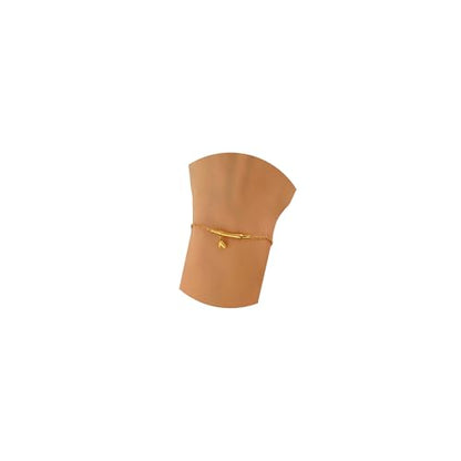 18K Gold Plated Hand Chain Bracelets for Women, Dainty Cubic Zirconia, Heart, Beads, Bamboo Link Charm Bracelet, Trendy Adjustable Finger Ring Bracelet, Hand Chain Jewelry, Christmas Gifts - style: Bamboo