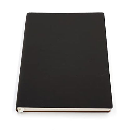 Large Thick Journal Notebook, Blank Papers, A4 8.4x11.4 inches, 416 Pages, Soft Faux Leather Cover Sketchbook for Writing Drawing (Black, Plain) - color: Black, Plain, 416Pages