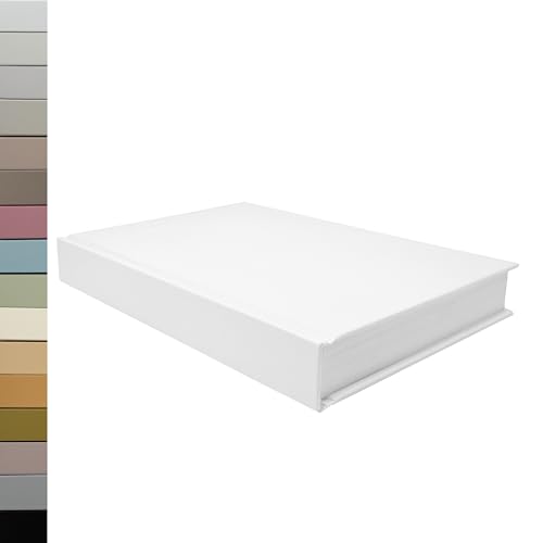 CovoBook™ Blank Hardcover | Premium Sketchbook Journal Guest Book | Photo Prop Home Decor (White, Size 11) - color: White, size: Size 11