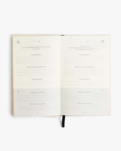 Ditsy Tulip Five Minute Journal, Daily Gratitude and Self-Reflection Diary - color: Ditsy Tulip