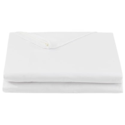 FULI 100% Cotton Zippered Futon Cover, Japanese Futon Mattress Cover, Shikibuton, Made in Japan (Twin, Pure White) - color: Pure White, size: Twin