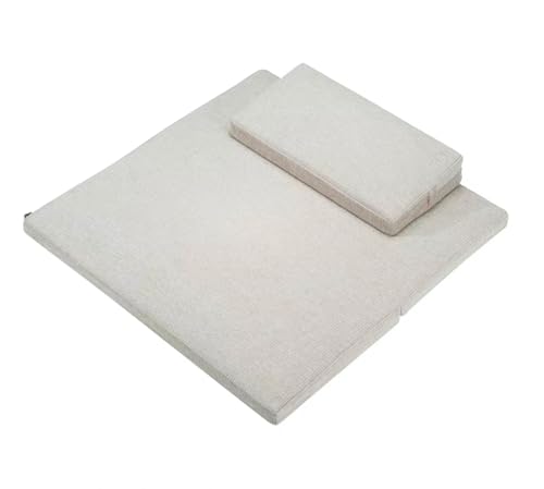 Large and Meditation Cushion,Square Handcrafted Meditation Mat,Portable Foldable Floor Cushion Outdoor Natural Hemp Core Fibre Yoga Cushions(Size:80x80cm(31x31inch),Color:Off White) - color: Off White, size: 80x80cm(31x31inch)