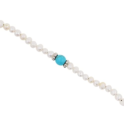 Mandala Crafts Buddhist Prayer Beads 108 Necklace Bracelet - Pearl Prayer Beads for Women - Tibetan Pearl Mala Beads 108 for Yoga Meditation - color: White