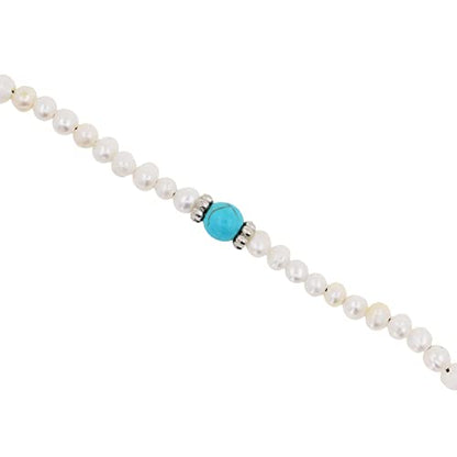 Mandala Crafts Buddhist Prayer Beads 108 Necklace Bracelet - Pearl Prayer Beads for Women - Tibetan Pearl Mala Beads 108 for Yoga Meditation - color: White