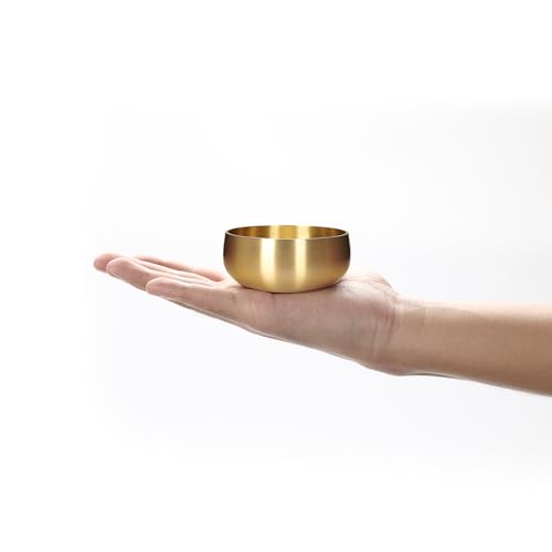 Tibetan Singing Bowl Set - 3" Portable Handcrafted Meditation Sound Bowl for Yoga, Mindfulness, Chakra Healing, Stress Relief, Complete Kit with Cushion & Mallet | Spiritual Gifts for Beginners 3 Inch