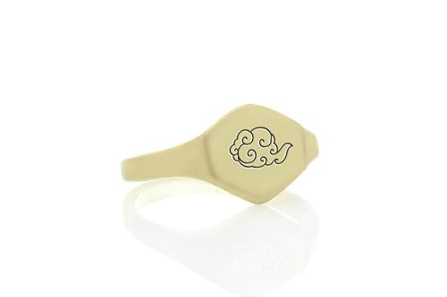 Clouds Zen Ring - 14k Gold Cloud Jewelry - Hexagon Design - Meditation Piece