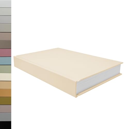 CovoBook™ Blank Hardcover | Premium Sketchbook Journal Guest Book | Photo Prop Home Decor (Ivory, Size 9) - color: Ivory, size: Size 9
