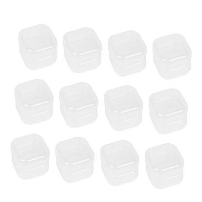 SHERCHPRY Stylish Pp Plastic Storage Boxes 20pcs Jewelry Organizer Desktop Case Home Office School Container (35x35x18mm)