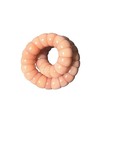 Natural Bodhi Seeds Beads Bracelet, Zen Fidget Stretch Color Gradient Bracelet for Mind-Calming, Meditation Practice Beads Accessory for Women and Men - color: pink-03