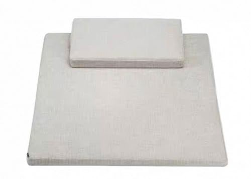 Meditation Mats, Futons, Household Folding, Thickened Fabrics, Natural Hemp Core，Yoga Mat Floor Pillows(Size:80x80cm(31x31inch),Color:Off White) - color: Off White, size: 80x80cm(31x31inch)