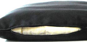 Buckwheat Zafu, Zabuton and Support Meditation Cushion Set (3pc), Black - color: Black