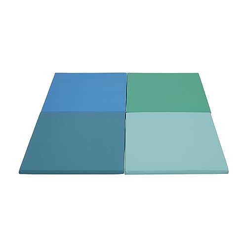 ECR4Kids SoftZone Play Patch Activity Mat Squares, Modular Playmat, Contemporary, 4-Pack - color: Contemporary