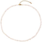 Simple Choker Necklace for Women Real Stone and Crystals Necklaces 4mm Beaded Choker Jewelry Meditation Gift for Women (16"+2") - style: White Shell