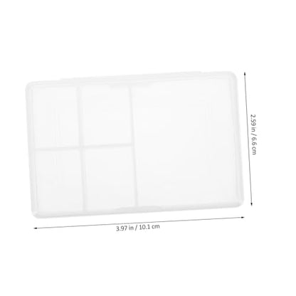 COLLBATH 4pcs Storage Box Transparent Plastic Parts Organizer with Compartments for Jewelry Tools and Small Items Lightweight and Portable Design