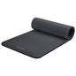 Retrospec Solana Yoga Mat Thick 1/2in Non-Slip Workout Mat with Nylon Strap - 72x24in Exercise Mat for Pilates, Stretching & Fitness - BPA Free, Easy Clean - color: Graphite