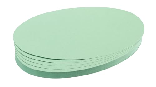 Franken UMZ 1119 04 Prompt Cards Oval 11 x 19 cm 130 GSM Pack of 500 Yellow 500 Stück Assorted Colours - color: Assorted Colours, size: 500 Stück