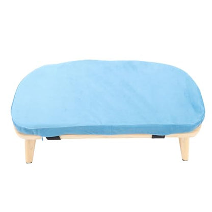 Yinhing Wooden Meditation Bench Ergonomic Detachable Kneeling Stool with Soft Cushion for Practice Includes Convenient Carry Bag Stylish Blue Design for Comfortable Meditation Sessions and (Blue) - color: Blue