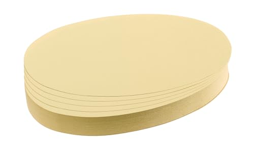 Franken UMZ 1119 04 Prompt Cards Oval 11 x 19 cm 130 GSM Pack of 500 Yellow 500 Stück Orange - color: Orange, size: 500 Stück