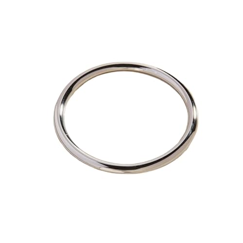 1pcs Stainless Steel Bracelet for Women Round Minimalist Gold Color Bracelet Women's Accessories Popular - color: Silver_65MM