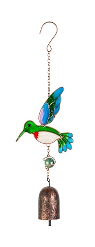 Wind Chimes,Humingbird Patio Decor,Outdoor Decor,Garden Decor,Window Hanging,Aluminum Bell