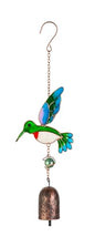 Wind Chimes,Humingbird Patio Decor,Outdoor Decor,Garden Decor,Window Hanging,Aluminum Bell