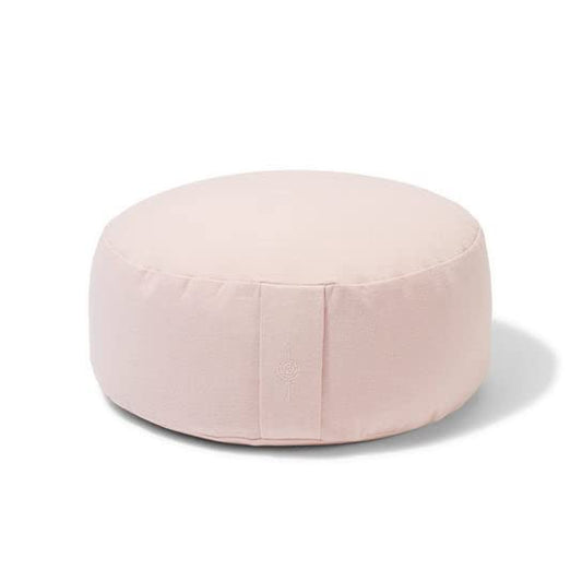 Organic Round Meditation Cushion by renoo - Durable Comfortable Cotton, Linen, Hemp - Modern Zafu - Buckwheat Floor Pillow Yoga Bolster in 15 Colors Removable Cover - 15 inches - Dawn - color: Dawn