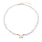 Bohemian Crystal Butterfly Necklaces Stress Relief Anxiety Yoga Pendant,Healing Natural Stone Mantra Choker for Women Teen Girls Friendship Birthday Mothers Day Gift Summer Beach Jewelry - color: Clear Quartz