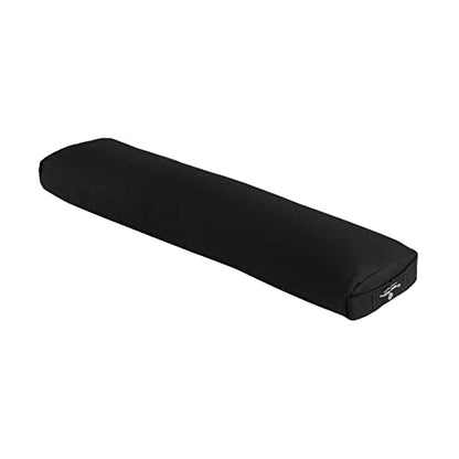 Hugger Mugger Pranayama Yoga Bolster - Very Firm, use Under Length of Spine for Deeper Breathing or Under Ankles, Handmade in The USA - color: Black