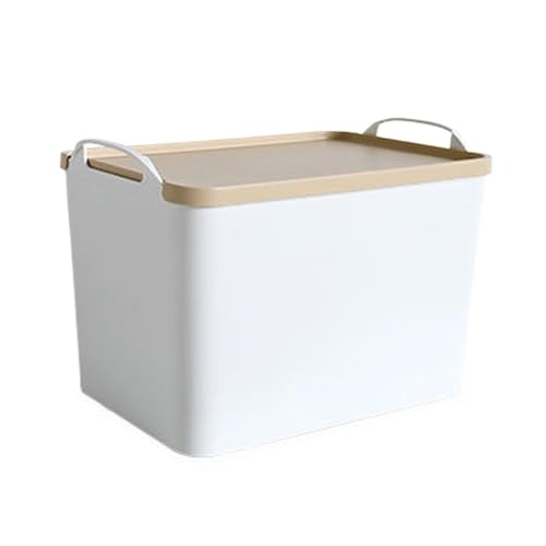 HBJWOV Portable storage box with lid, household tabletop clothing and miscellaneous storage and sorting box