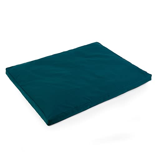 Yoga Studio European Organic Zabuton Meditation Cushion (Teal)
