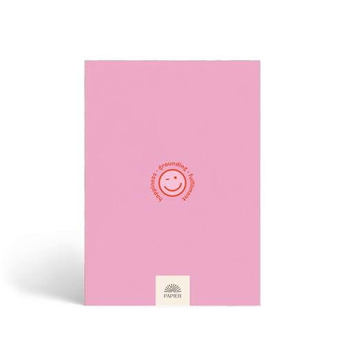 Papier Gratitude Attitude Journal - Pink Hardcover | Daily Prompts, Morning & Evening Manifestation & CheckIn | Undated Planner | For Affirmation, Reflection, Mindfulness & Meditation | Self Care Gift