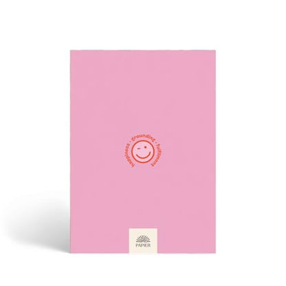 Papier Gratitude Attitude Journal - Pink Hardcover | Daily Prompts, Morning & Evening Manifestation & CheckIn | Undated Planner | For Affirmation, Reflection, Mindfulness & Meditation | Self Care Gift