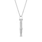 Breathing Easy Necklace, Mindfulness Breathing Stainless Steel Pendant for Stress Relief, Anxiety Management & Smoking Cessation Aid, Intricate Engraving for Men Women - color: Cylindrical Rotating Fidget Ring-Sliver