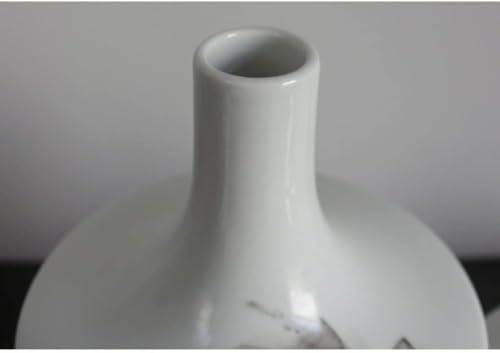 Vase Desktop Modern Chinese Ink Ceramic Entrance Arrangement Desktop Decoration Zen Ornament for Decor