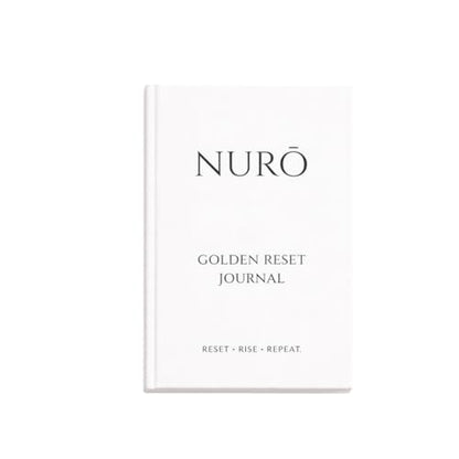 NURŌ Golden Reset Guided Journal + Affirmation Cards Set (White)