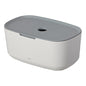 Tiger Tess Storage Box with lid White/Light Grey